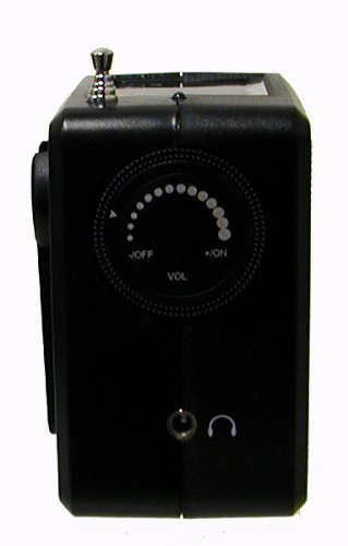 Kaito SB-1059 Mini Hand Crank AM/FM Weather Radio,Solar Power and Dynamo Power, Black N2