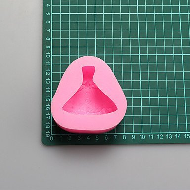 Y&XL&H Lace Skirt Shape Chocolate Silicone Molds,Cake Molds,Soap Molds,Decoration Tools Bakeware