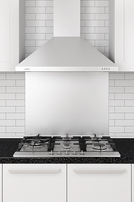 Ancona WPPW430 Wall-Mounted Classic Pyramid Style Convertible Range Hood, 30-Inch, White
