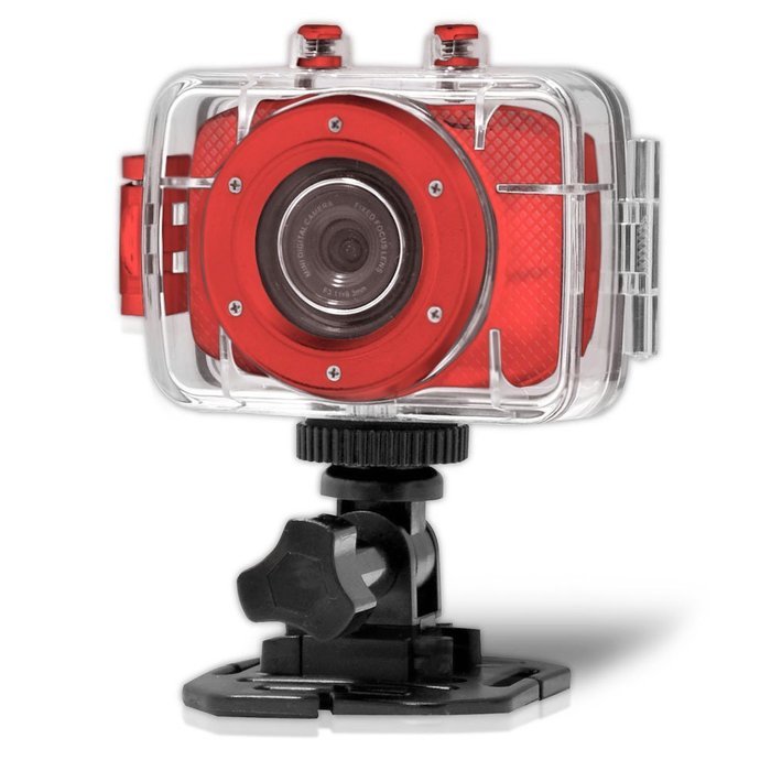 Pyle PSCHD30WT Mini High-Definition Sports Action Wide-Angle HD Camera & Camcorder, 720p, SD Card Slot, Touchscreen... N8