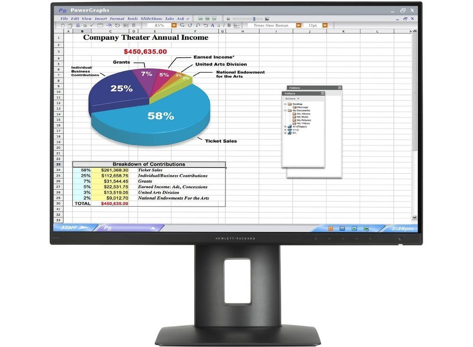 HP Z24n - LED monitor - 24"