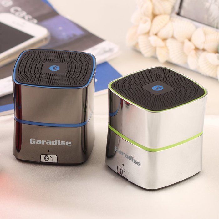 Garadise BS01-C Curve Cube Wireless Bluetooth Speaker with 5W Drive & Super Deep Bass(Carbon Chrome) N4