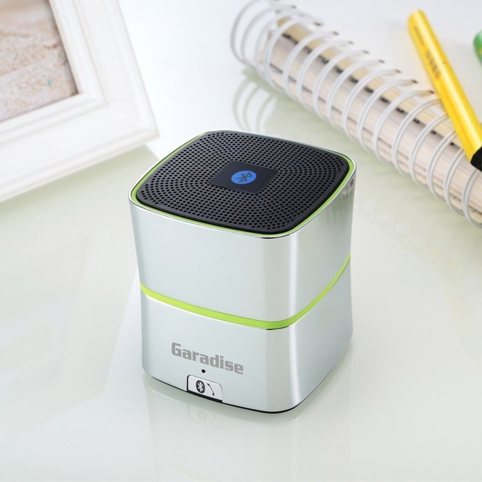 Garadise BS01-C Curve Cube Wireless Bluetooth Speaker with 5W Drive & Super Deep Bass(Carbon Chrome) N6