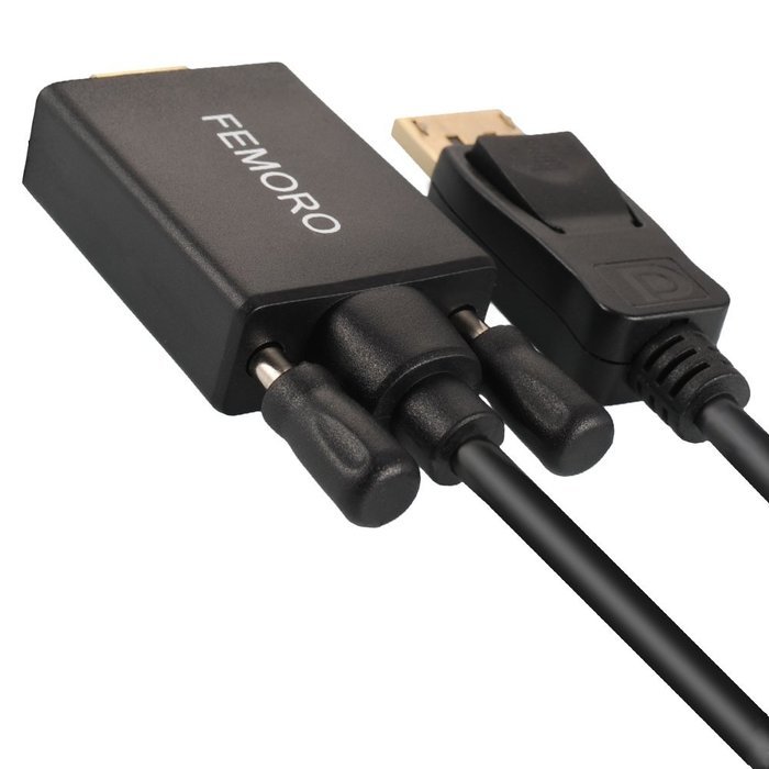 HDMI DisplayPort Cable 6FT, FEMORO DP HDMI Display Cable Adapter 6feet Male to Male Port Gold Plated Port with... N18