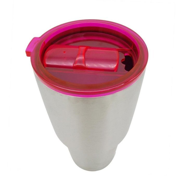 Morecome Spill And Splash Resistant Lid With Slider Closure For 30 Oz (Hot Pink) N5
