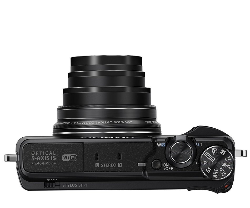 Olympus SH-1 16 MP Digital Camera (Black) - International Version (No Warranty) N22