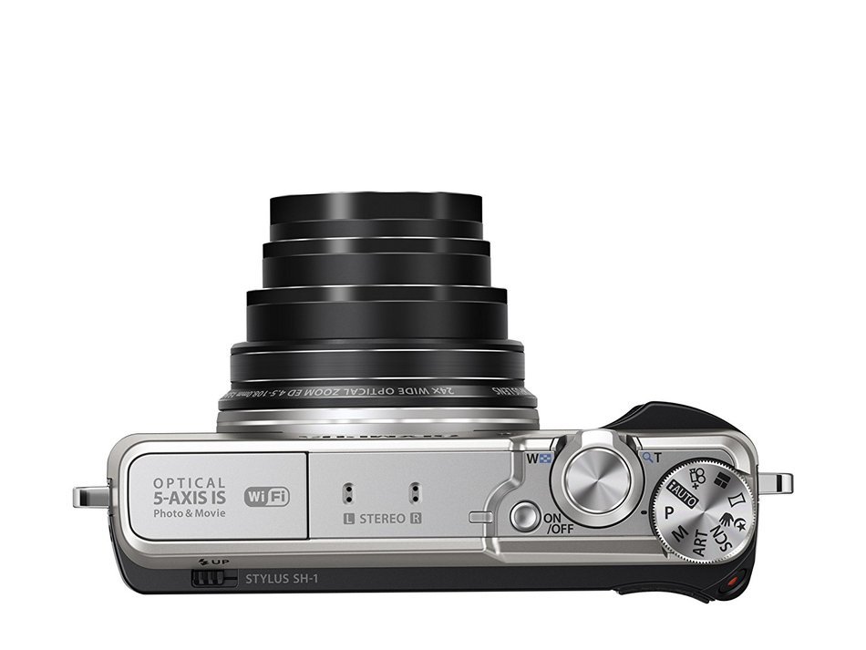 Olympus SH-1 16 MP Digital Camera (Black) - International Version (No Warranty) N23