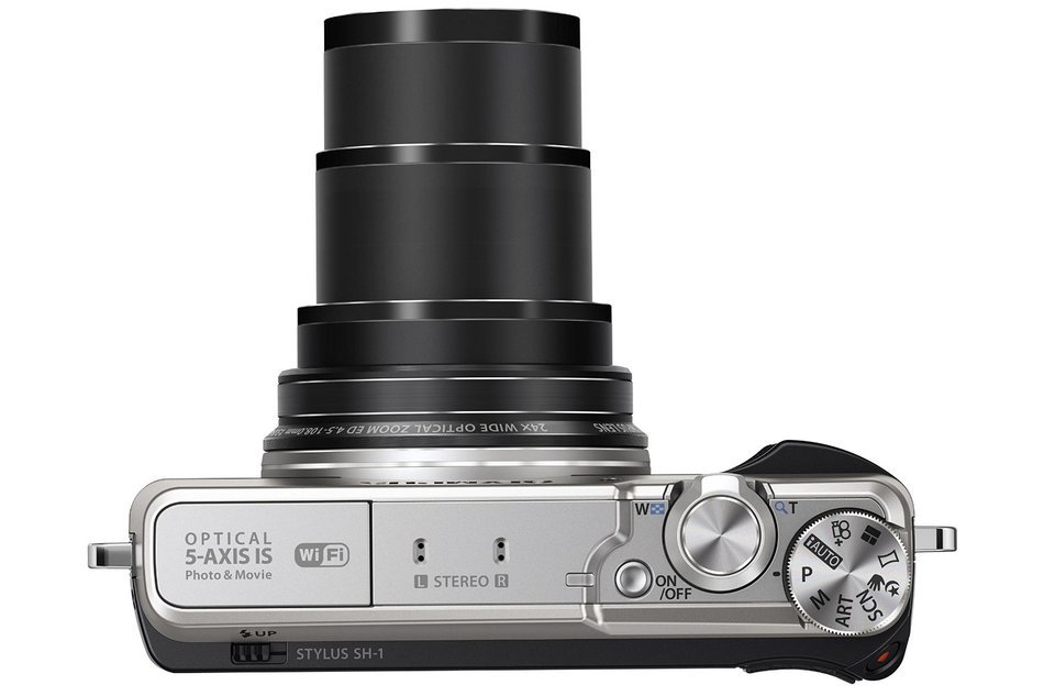 Olympus SH-1 16 MP Digital Camera (Black) - International Version (No Warranty) N25