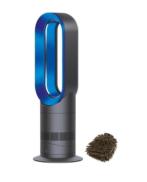AM09 Fan Heater, Dyson, Blue Cool Iron Heaters or Heat Hot & Bladeless with Jet Focus and Control (Complete Set... N2