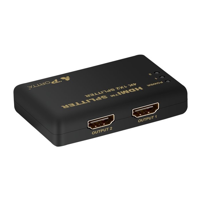 Portta 4PET0102 HDMI Splitter 2 Port 1x2 v1.4 with 340MHz and 4k x 2k support Full 3D Uncompressed Compressed... N3