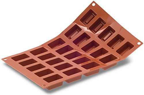 Silikomart Orange Non-Stick Small Rectangular Savarin