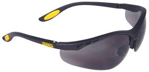 Dewalt DPG59-220C Reinforcer Rx-Bifocal 2.0 Smoke Lens High Performance Protective Safety Glasses with Rubber...