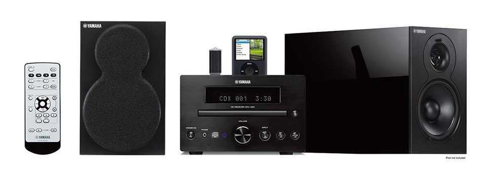 Yamaha MCR-330BL Micro Component Receiver CD Player Unit (Black) (Discontinued by Manufacturer)
