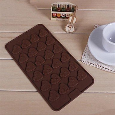 Y&XL&H 24 Hole Heart Shape Cake Mold Ice Jelly Chocolate Mold,Silicone 21&iexcl;&Aacute;11.5&iexcl;&Aacute;0.8 CM(8.3&iexcl;&Aacute;4.6&iexcl;&Aacute;0.4 INCH)