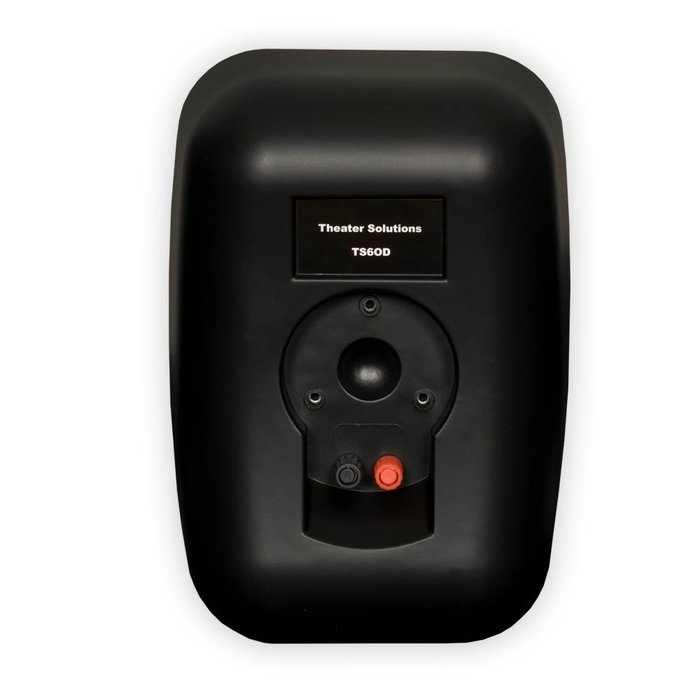 Theater Solutions TS6ODB Indoor or Outdoor 6.5" Speakers Weatherproof Mountable Black 4 Pair Pack
