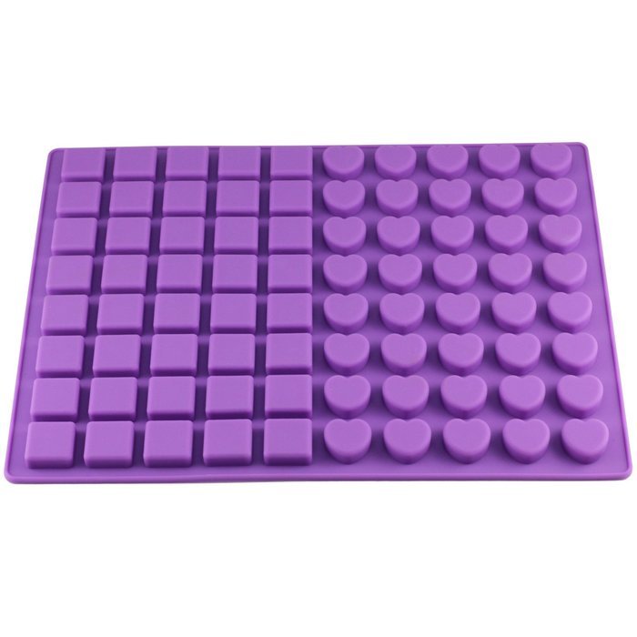 Mujiang 80-Cavity Silicone Molds for Making Homemade Chocolate Candy Gummy Jelly N2