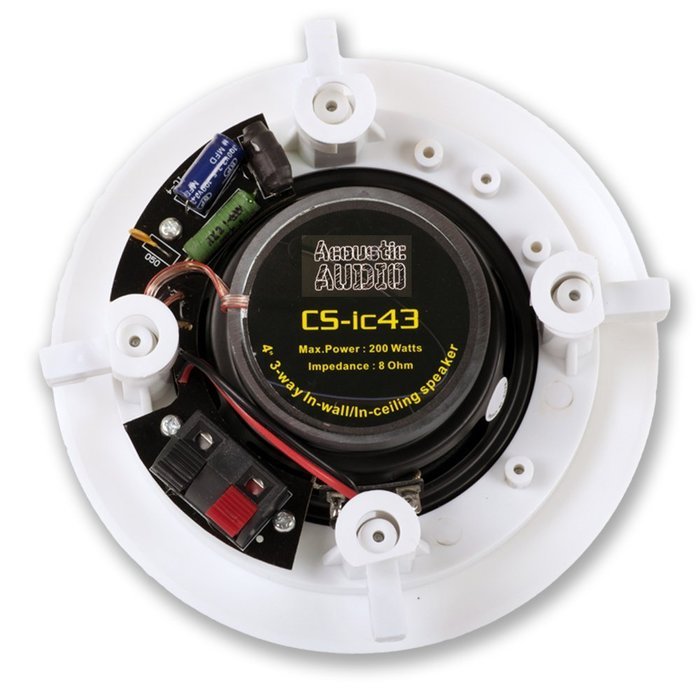 Acoustic Audio CS-IC43 In Ceiling Speakers 3 Way Home Theater 1400 Watt 7 Speaker Set CS-IC43-7S