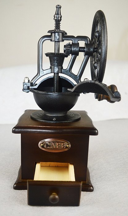 Hapo Vintage Manual Coffee Grinder Ceramic Grinding Core 10.6''x 4.5'' N3