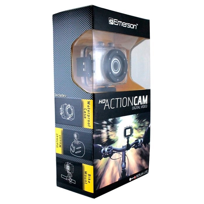 Pyle PSCHD30WT Mini High-Definition Sports Action Wide-Angle HD Camera & Camcorder, 720p, SD Card Slot, Touchscreen... N18