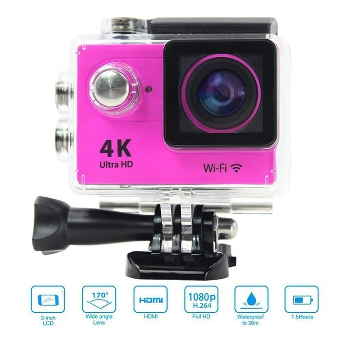 Zuber Ultra 4K Wifi Waterproof Action Camera 2.0 inch DV Camcorder Sport Camera for IOS and Android N4