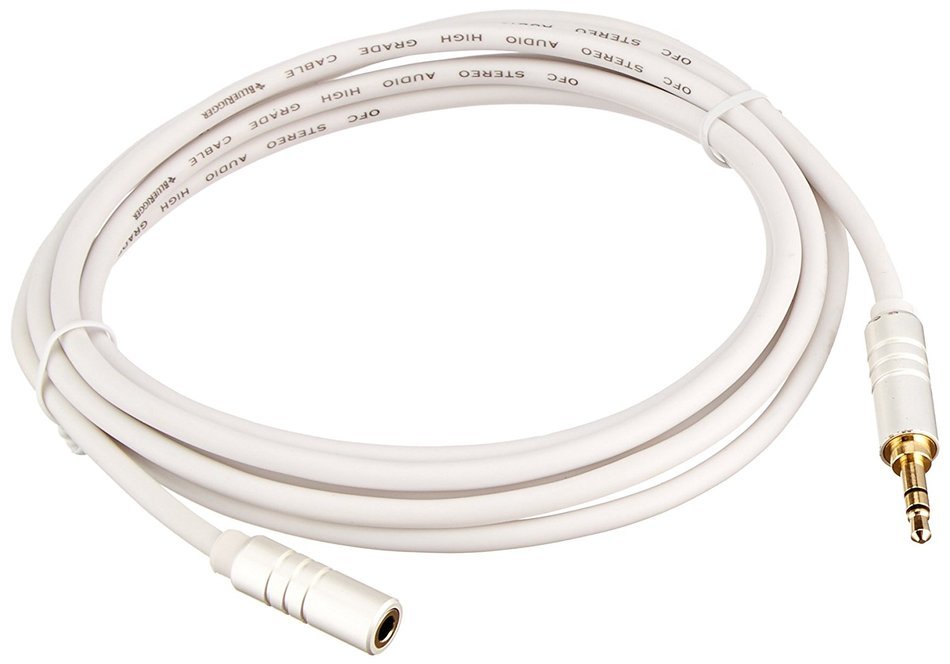 BlueRigger 3.5mm Male to Female Stereo Audio Cable (6 Feet) N2
