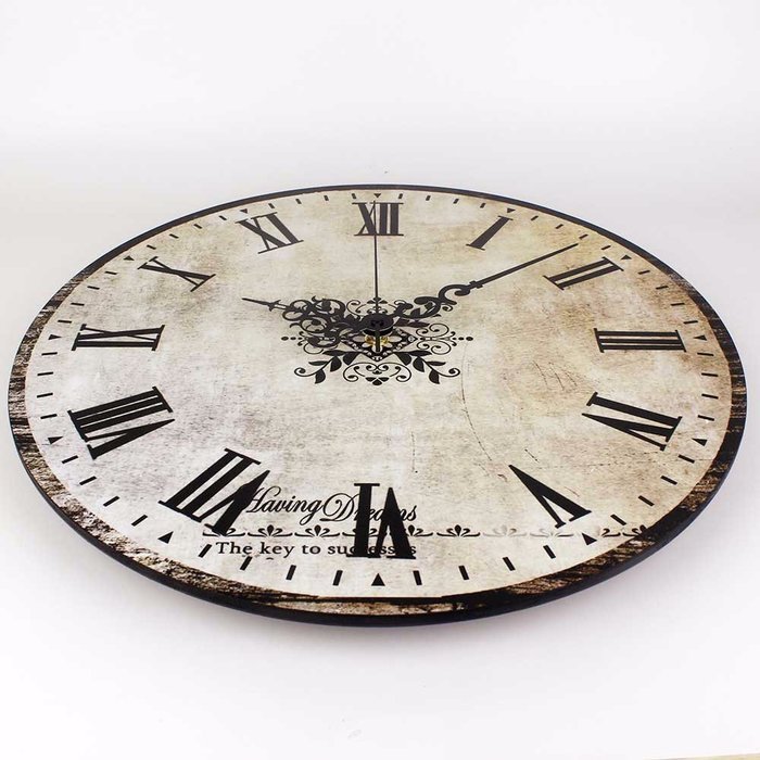 silent vintage large decorative wall clock with waterproof clock face and roman number retro wall N3