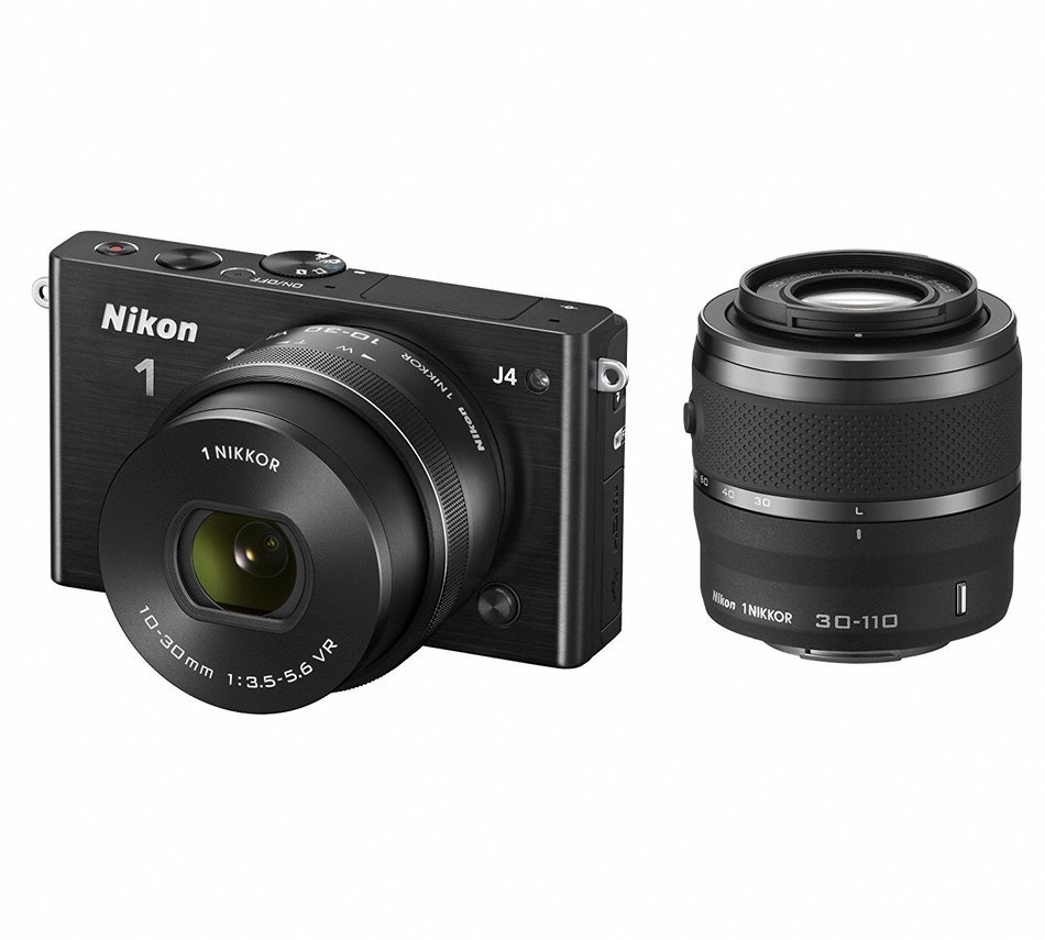 Nikon1 J4 Black Lens Kit - International Version N15