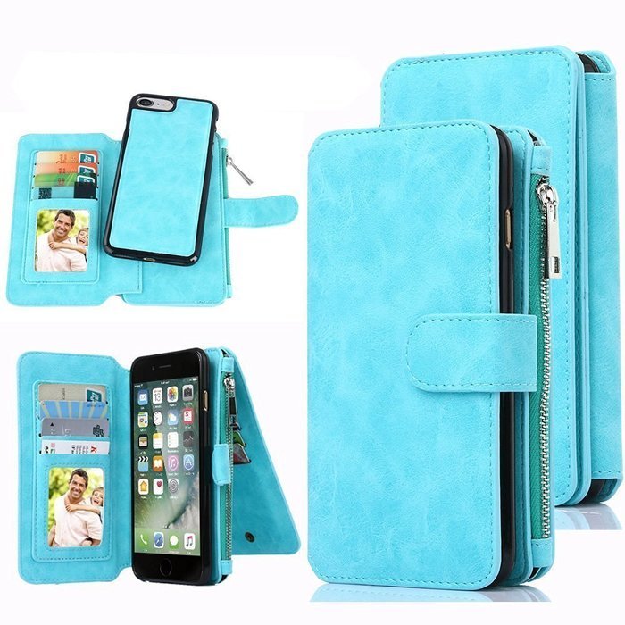 Wallet Wristlet Clutch for iPhone 7 Plus Luxury Pattern Zip Wallet Clutch Case, Miniko(TM) Quilted Handbag Clutch... N8
