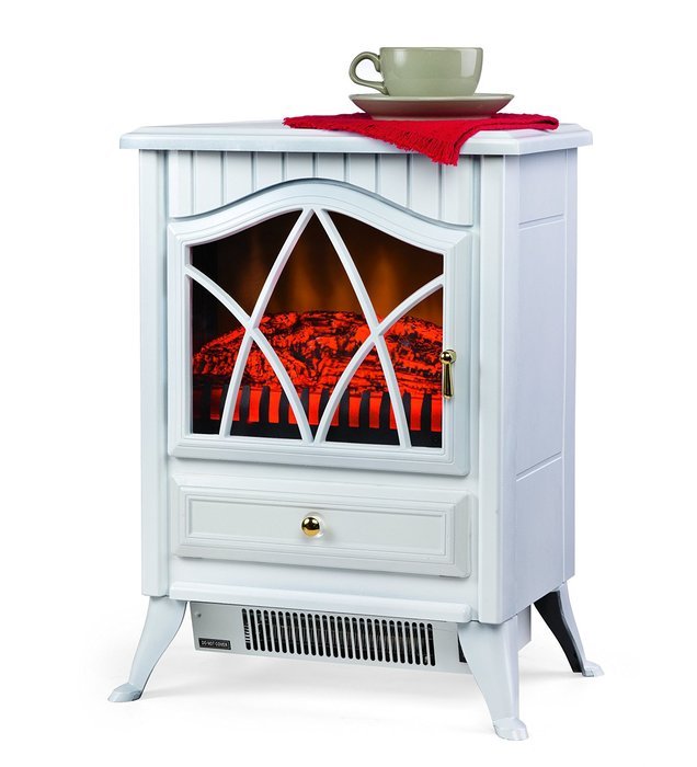 Compact Electric Stove, in Ivory