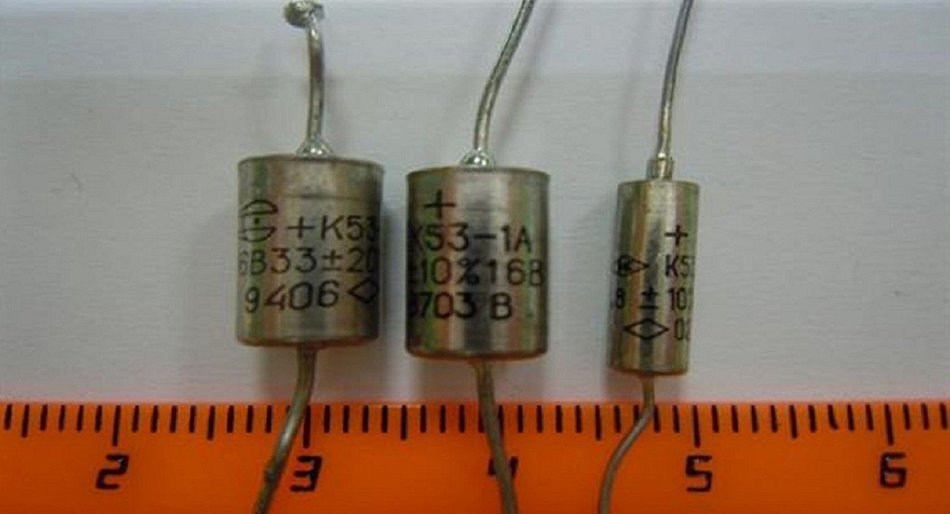 Capacitor tantalum K53-1A 16V 10uF USSR 10 pcs