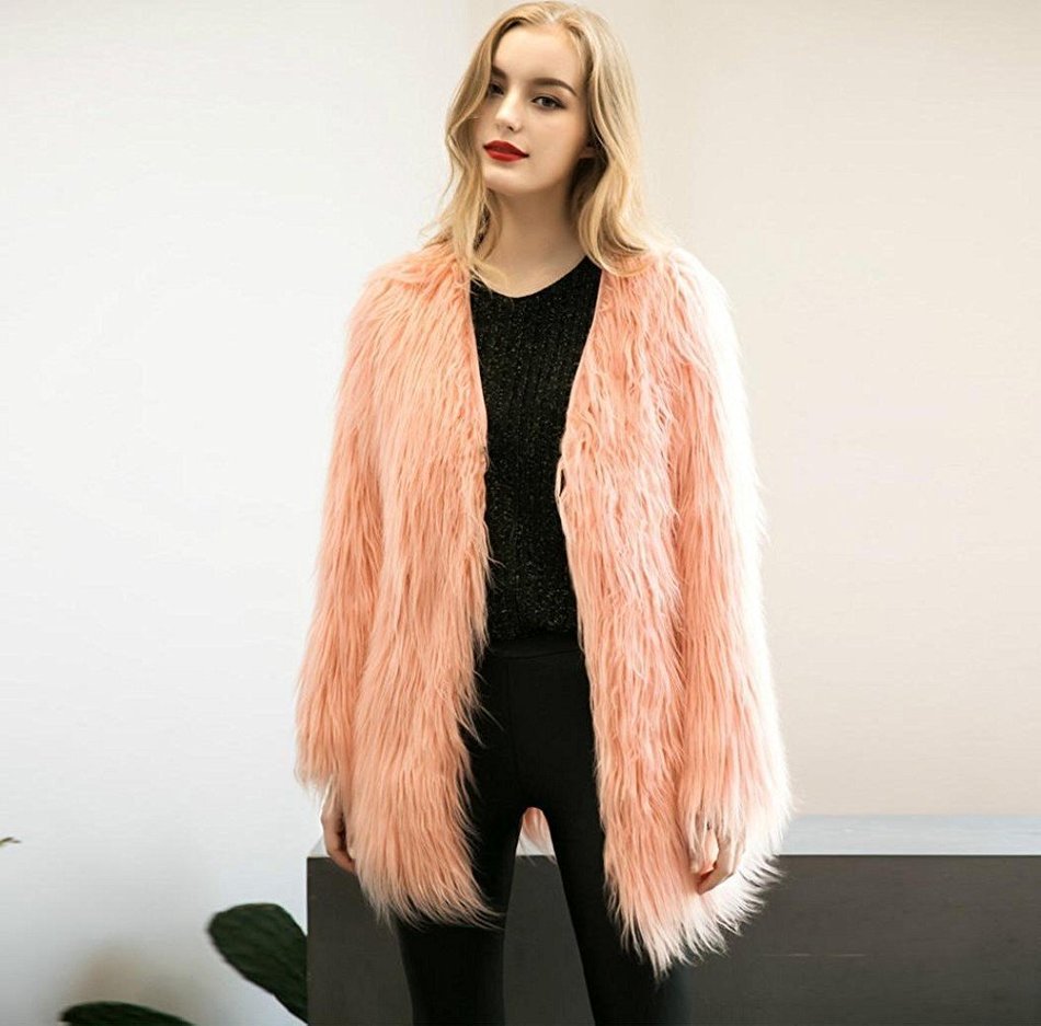Outerwear,Morecome Ladies Warm Faux Fur Fox Coat Jacket Winter Outerwear N4