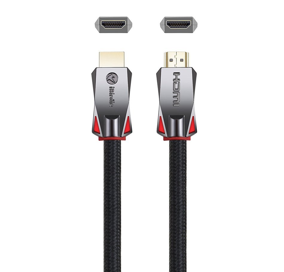 iBirdie High Speed HDMI cable 15ft(4.6m), Supports Ethernet,1080P, 3D, 4K and Audio Return(ARC), 26AWG, Braided... N22