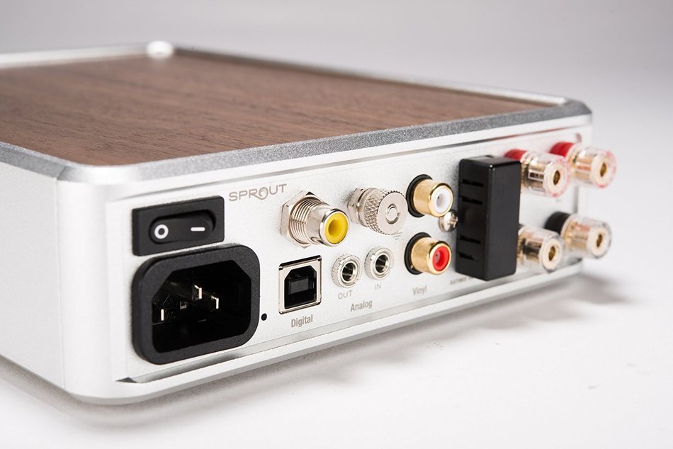PS Audio Sprout Complete Hifi Home DAC Amp, High End Audio from Vinyl, Analog, Digital (Walnut)