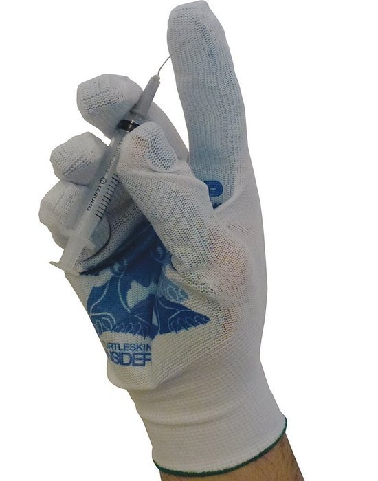 TurtleSkin Q3984MD Medium CP Insider 330 Cut/Puncture Resistant/Needle Stick Protection Glove - White by TurtleSkin