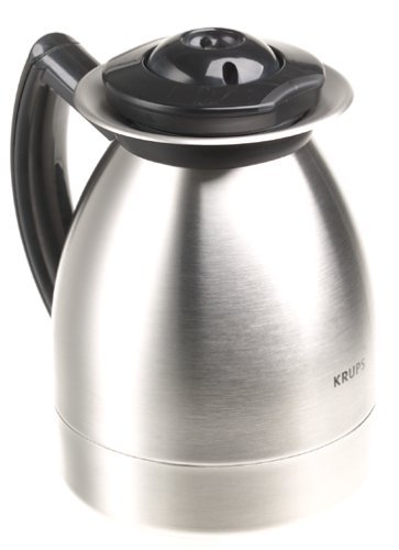 Krups 229-4G Aroma Control 10-Cup Coffeemaker with Thermal Carafe, Black and Brushed Stainless Steel, DISCONTINUED