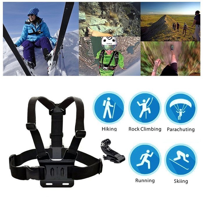 dOvOb Action Camera Mount Connection to 1/4 inch 20 Adapter Mount for Gopro DBPower Lightdow N49