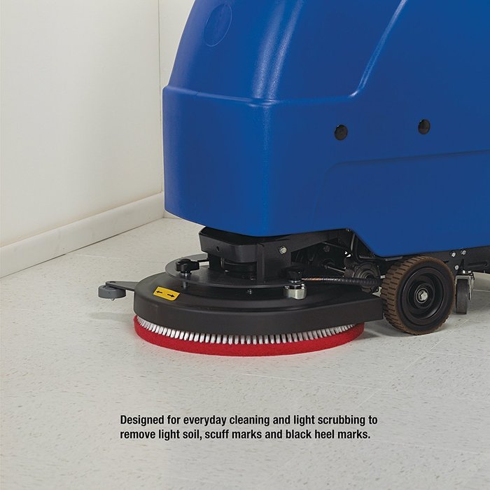 3M Red Buffer Pad 5100, Floor Buffer, Machine Use (Case of 5)