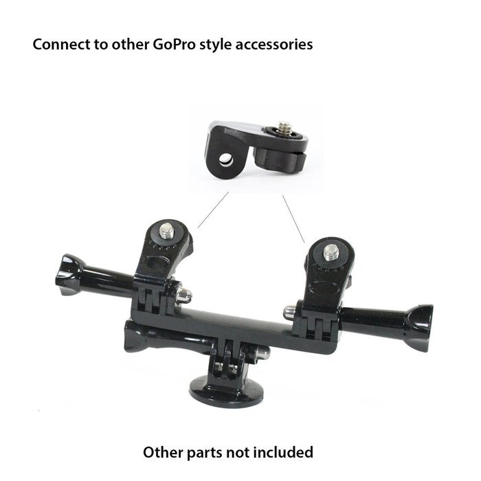 dOvOb Action Camera Mount Connection to 1/4 inch 20 Adapter Mount for Gopro DBPower Lightdow N54