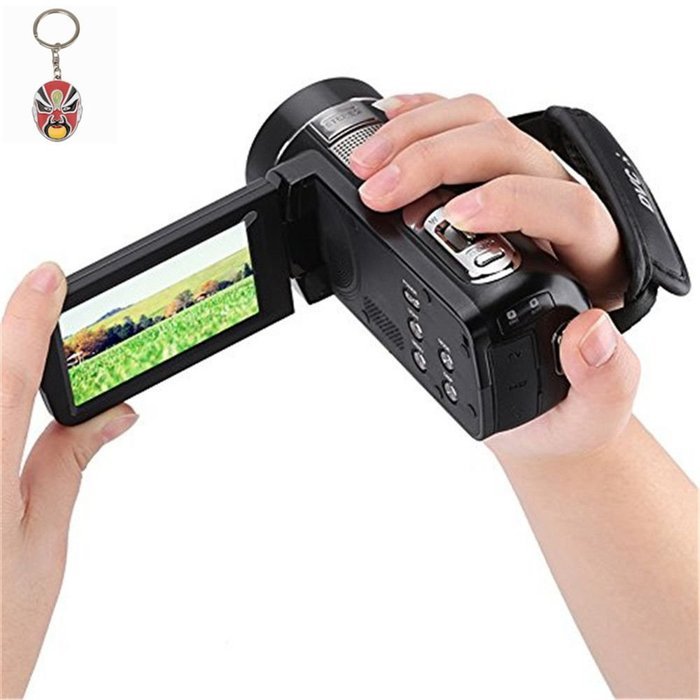 Boblov ORDRO HDV Full HD Digital Video Camera Recorder LCD Touch Screen 1080P 3.0-in Rotatable Camcorder DV DVR... N31