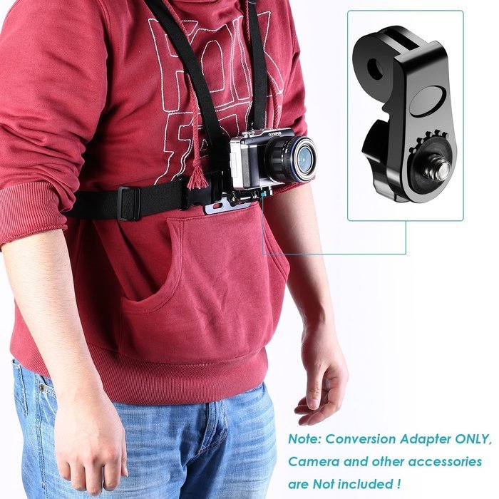 dOvOb Action Camera Mount Connection to 1/4 inch 20 Adapter Mount for Gopro DBPower Lightdow N56