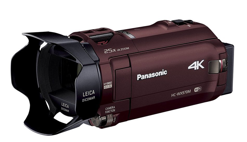 Panasonic 4K video camera WX970M wipe takes lightweight 447g Brown HC-WX970M-T - International Version (No Warranty)