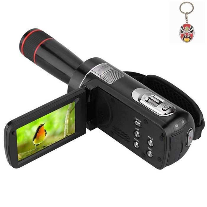 Boblov ORDRO HDV Full HD Digital Video Camera Recorder LCD Touch Screen 1080P 3.0-in Rotatable Camcorder DV DVR... N35