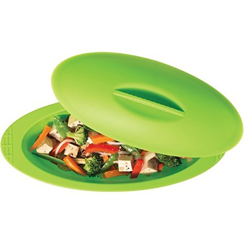 New STARFRIT 070726-004-GREE Oval Silicone Steamer