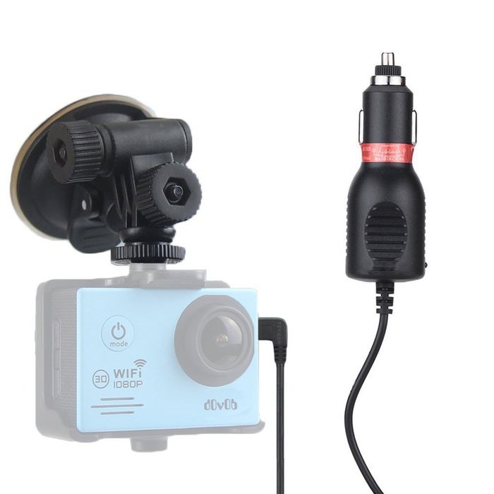 dOvOb Action Camera Mount Connection to 1/4 inch 20 Adapter Mount for Gopro DBPower Lightdow N63