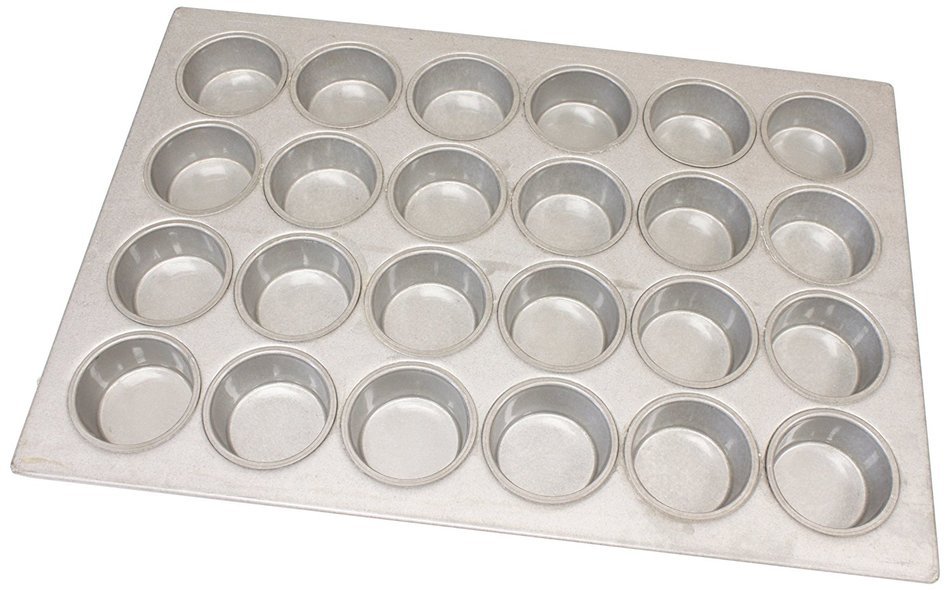 Magna Industries 15338 22-Gauge Aluminized Steel Jumbo Muffin Pan, 3-3/8" Diameter, 4 x 6 Cups Layout (Pack of 6)