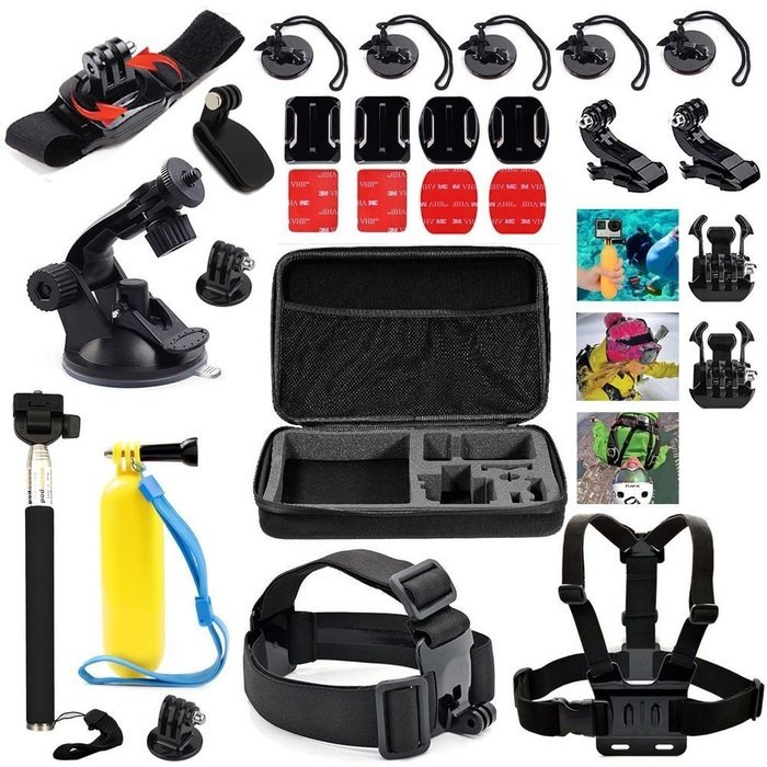 GooKit Professional Basic Accessories Bundle Kit for GoPro Hero 4/Black/Silver Hero 4/3+/3/2