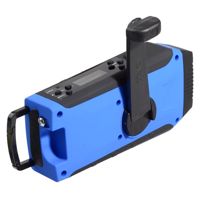 OUTERDO Dynamo Emergency Survival Solar Hand Crank Self Powered AM/FM/NOAA Weather Radio, LED Flashlight,Phone... N24