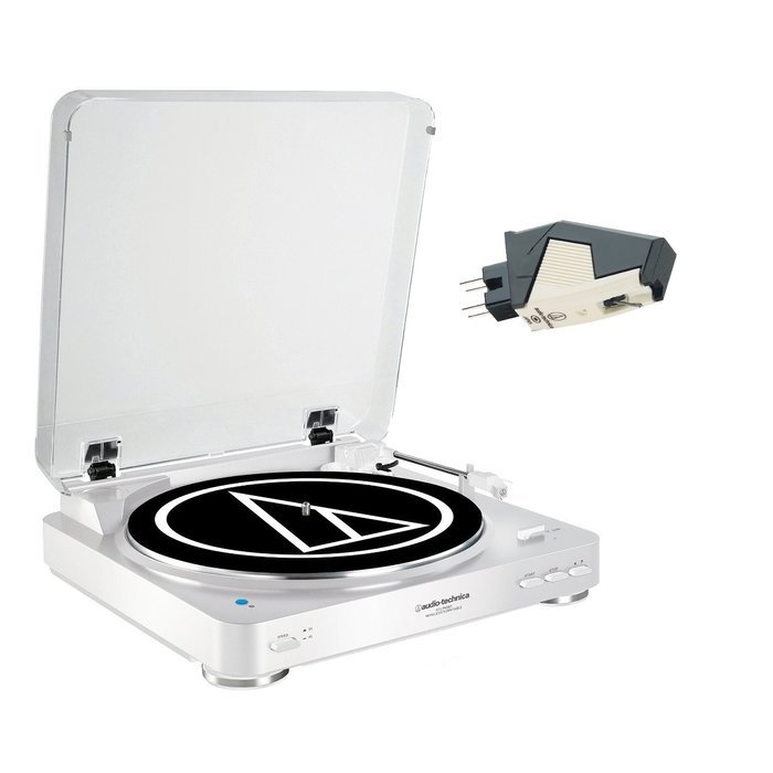 Audio Technica Turntable, AT311 Cartridge and AT3472SE Stylus Bundle ATLP60BTWH
