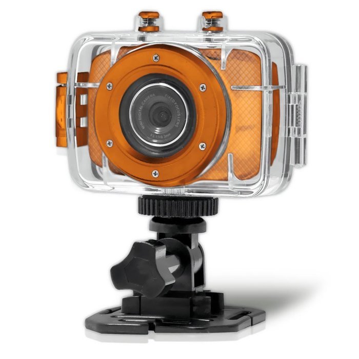 Pyle PSCHD30WT Mini High-Definition Sports Action Wide-Angle HD Camera & Camcorder, 720p, SD Card Slot, Touchscreen... N26