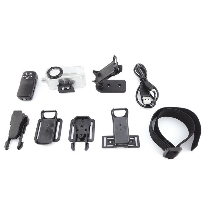 WISE UP 1920x1080P HD Action Camera Sound Trigger Video Recording with IR Day/Night Vision Function N7